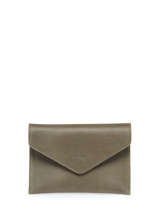 Leather Passport Holder Oil Etrier Green oil EOIL054