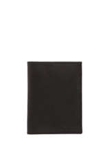 Wallet With Coin Purse Oil Leather Etrier Black oil EOIL142