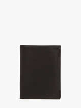Leather Wallet Oil Etrier Black oil EOIL140