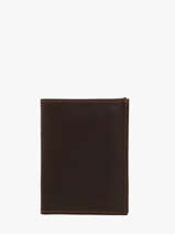 Wallet With Coin Purse Oil Leather Etrier Brown oil EOIL142