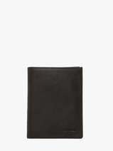 Leather Wallet Oil Etrier Black oil EOIL247