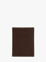 Leather Wallet Oil Etrier Brown oil EOIL247