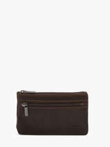 Coin Purse Oil Leather Etrier Brown oil EOIL612