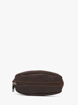Coin Purse Oil Leather Etrier Brown oil EOIL041
