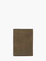 Leather Wallet Oil Etrier Green oil EOIL271
