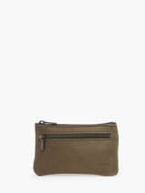 Coin Purse Oil Leather Etrier Green oil EOIL612