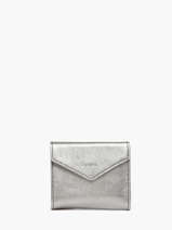Card Holder Leather Etincelle Irise Etrier Silver etincelle irisee EETI113