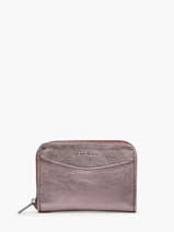 Coin Purse Leather Etincelle Irise Etrier Pink etincelle irisee EETI900