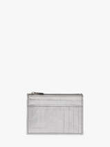Card Holder Etincelle Irise Leather Etrier Silver etincelle irisee EETI5004