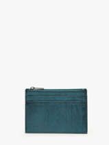 Card Holder Etincelle Irise Leather Etrier Green etincelle irisee EETI5004