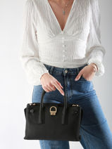 Sac Port� Main S Equestre Cuir Etrier Beige equestre EEQT142S-vue-porte