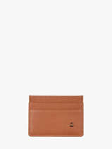 Card Holder Leather Madras Etrier Brown madras EMAD011