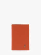 Leather Cardholder Madras Etrier Orange madras EMAD013