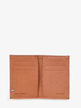 Leather Cardholder Madras Etrier Brown madras EMAD013-vue-porte