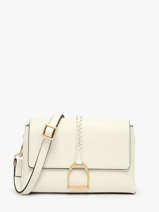 Shoulder Bag S Torsade Leather Etrier White torsade ETOS169S-vue-porte