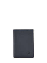 Leather Cardholder Madras Etrier Blue madras EMAD013