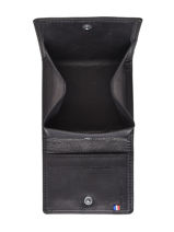Purse Oil Leather Etrier Black oil EOIL097-vue-porte