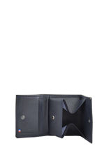 Leather Wallet Madras Etrier Blue madras EMAD097-vue-porte
