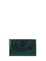 Leather Etincelle Irise Portefeuille Etrier Green etincelle irisee EETI469