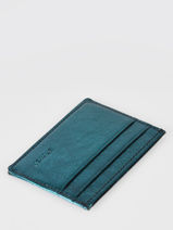 Card Holder Leather Etincelle Irise Etrier Green etincelle irisee EETI011-vue-porte