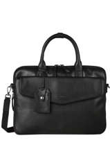 Leather Flandres Briefcase 1 Compartment Etrier Black flandres EFLA8241
