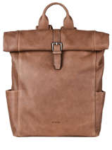 Leather Spider Backpack 2 Compartments Etrier Brown spider ESPI8102